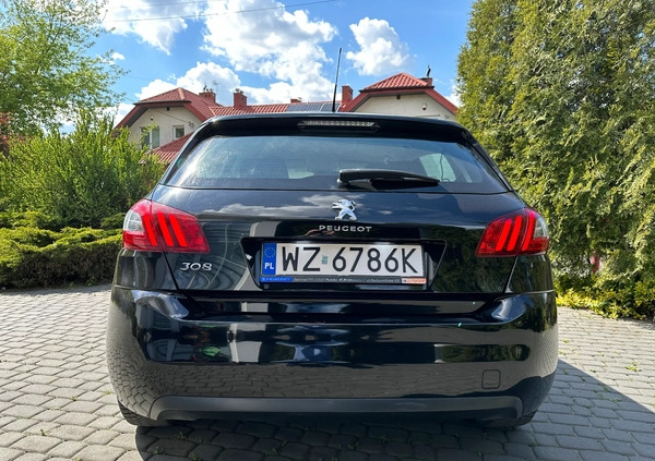 Peugeot 308 cena 27000 przebieg: 214002, rok produkcji 2014 z Błonie małe 172